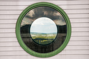 Round Window at Granetalsperre (Grane Dam), Harz, Germany Round Window at Granetalsperre (Grane Dam), Harz, Germany